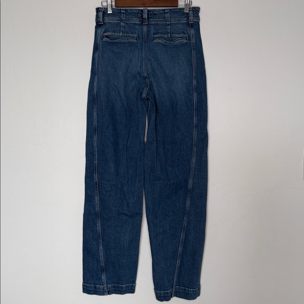 Madewell Tapered Trouser Jeans Calvert Wash Size 27 High Rise Denim NS359 - Picture 5 of 8
